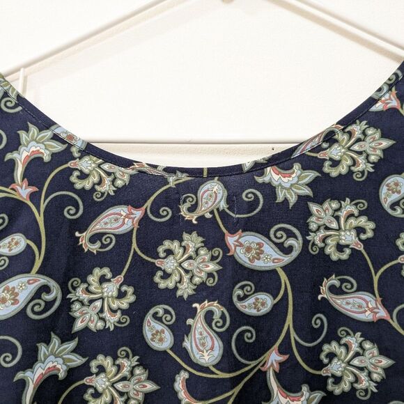 Time And Tru Blue Paisley Tank Top Womens XXXL (22) - Picture 7 of 9